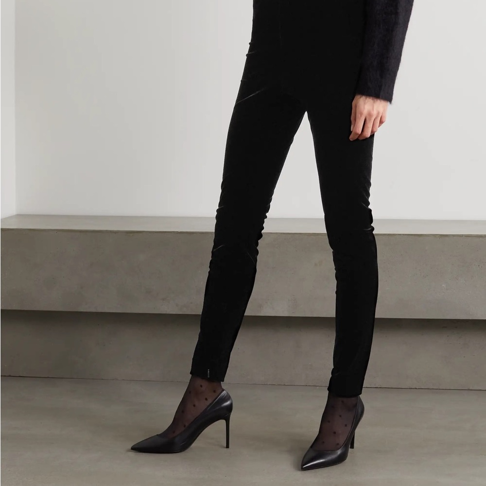 Zara NWOT Velvet Stretchy Leggings